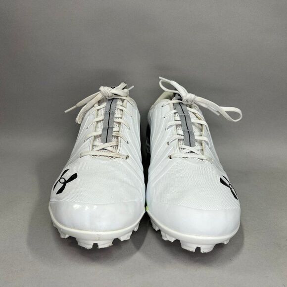 Under Armour Nitro Football Cleats Mens Size 15 White Black Athletic Performance - Picture 2 of 13